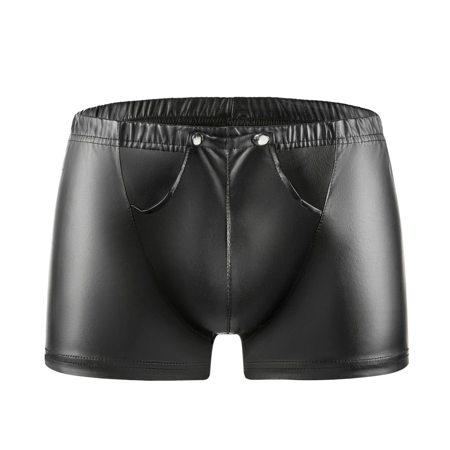 Mens Sexy Leather Shorts