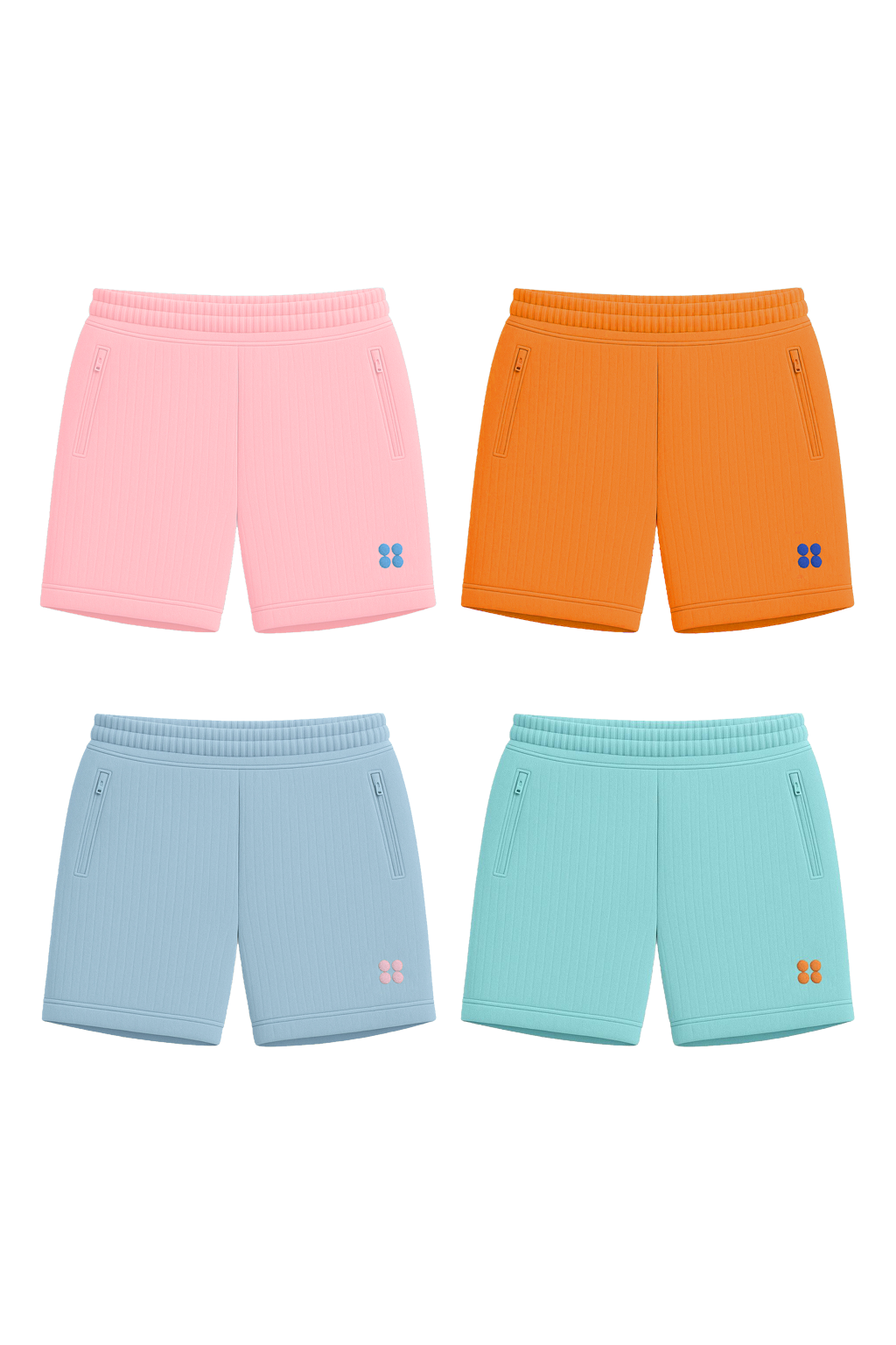BratsCrew Color Flex 4-Pack Comfy Shorts