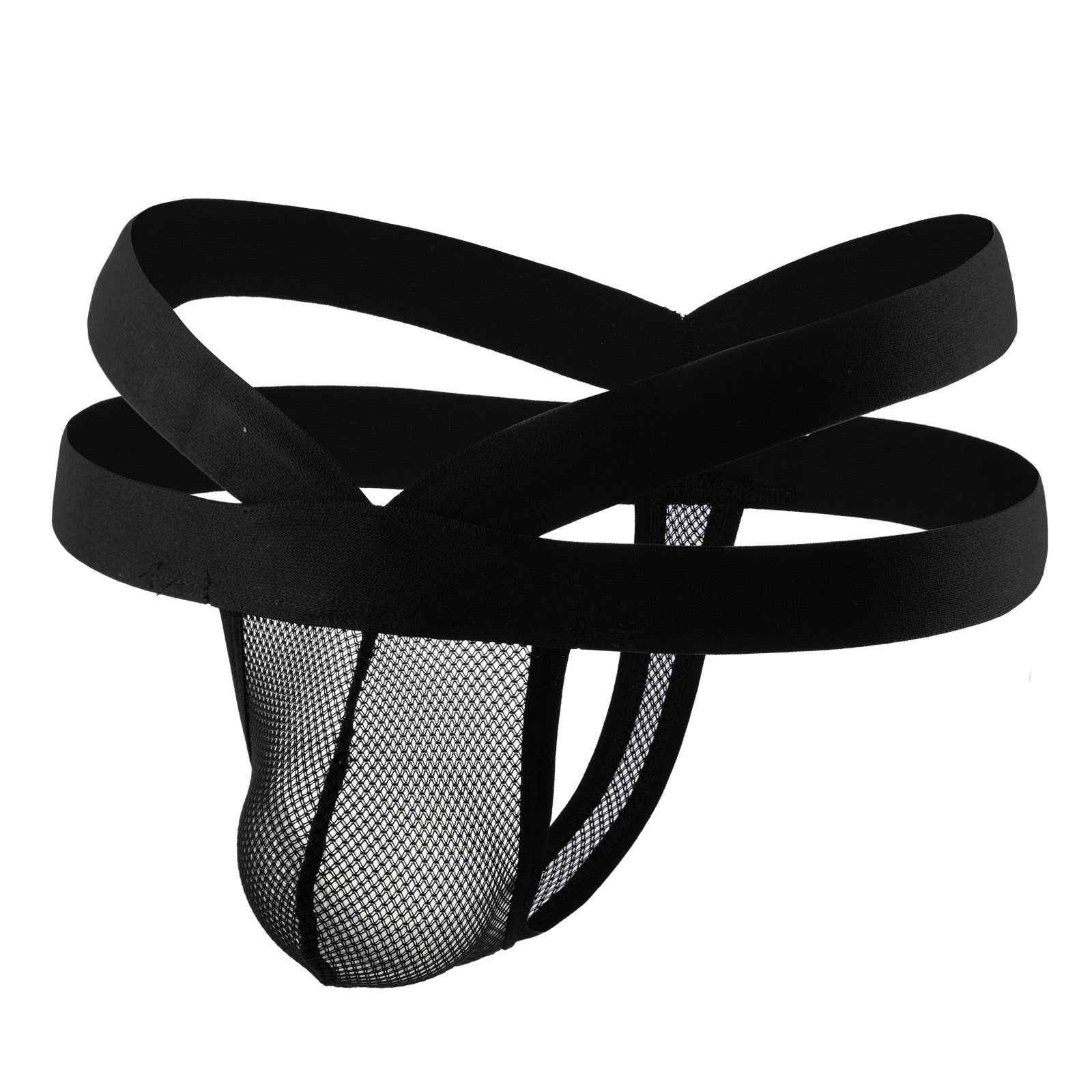 Low-rise mesh thong