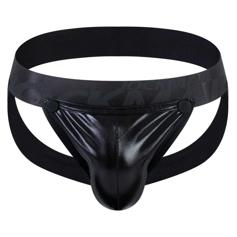 Black Glossy Jockstrap Men’s Sexy Underwear